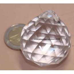 Boule de cristal facettée feng shui 4cm - Eclateur d'énergie