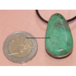 pendentif pierre roulée variscite