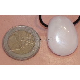 pendentif pierre roulée mangano calcite