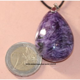 pendentif charoite goutte extra