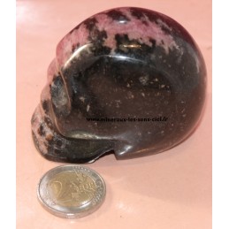 Crâne en Rhodonite 309grs poli