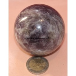 Sphère Lépidolite Diamètre 57mm  -  274Grs