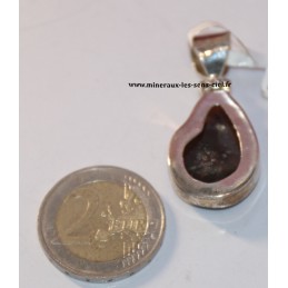 Pendentif Agate de Feu du Mexique en argent