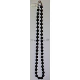 Collier Spinelle Noire Facetter - 46cm