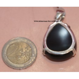 Pendentif Obsidienne Oeil Céleste sur Argent