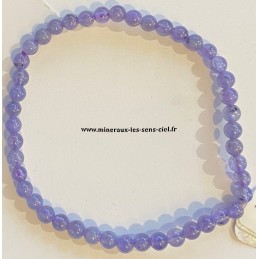 Bracelet Boules 4mm Tanzanite