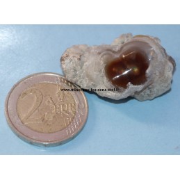 agate de feu brute du Mexique