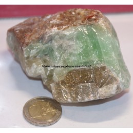 bloc de pierre calcite verte brute