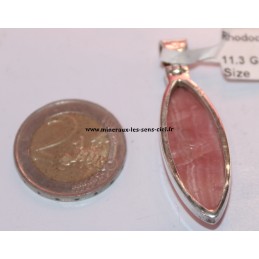 pendentif-pierre-rhodochrosite argent