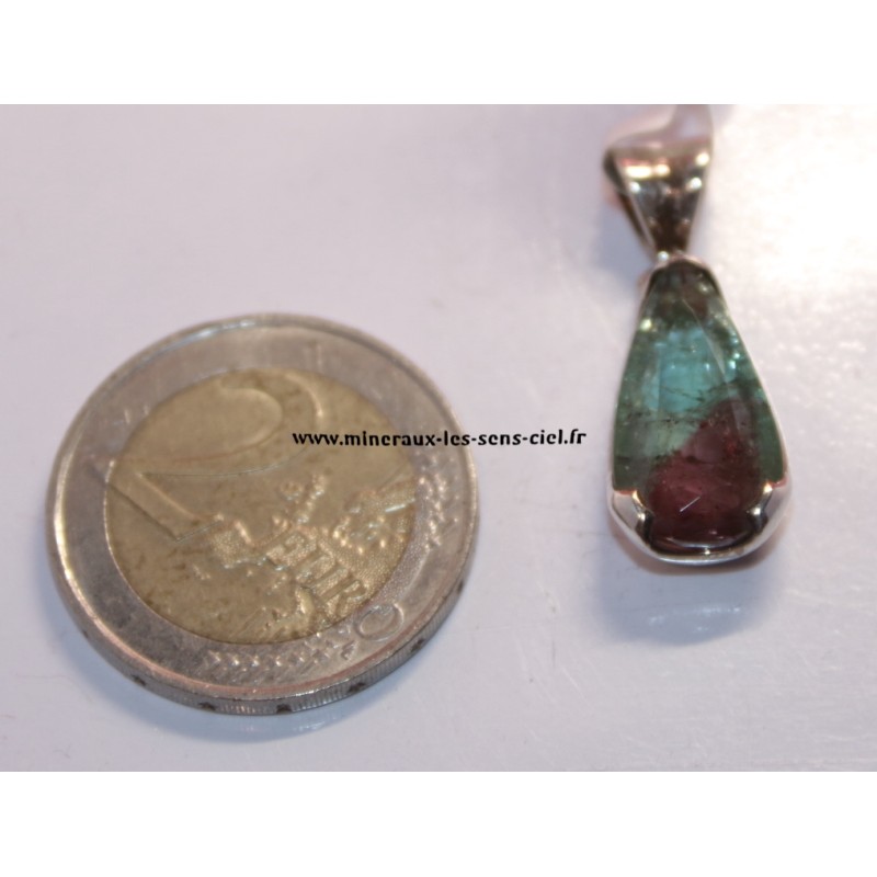 pendentif tourmaline melon d'eau