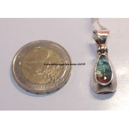 pendentif pierre tourmaline melon d'eau