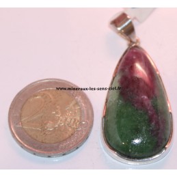 pendentif pierre rubis zoisite sur agent