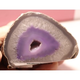 bloc de pierre agate violette