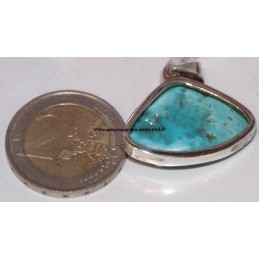 Pendentif Argent Turquoise d'Arizona Extra