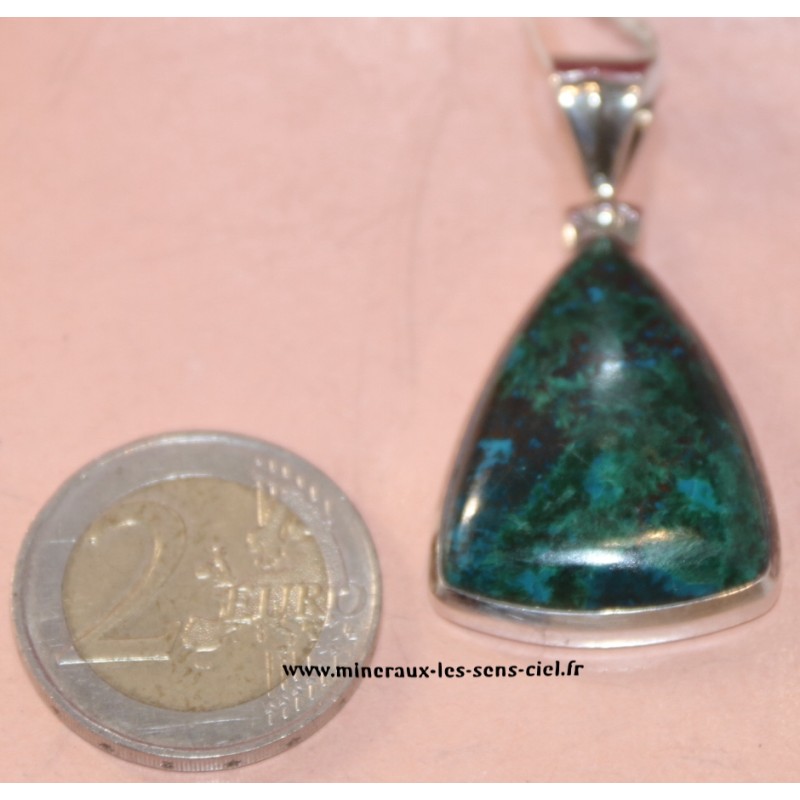 pendentif en argent chrysocolle