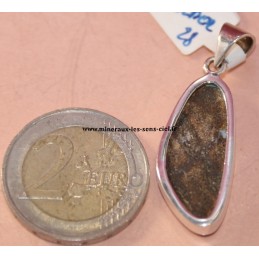 pendentif pierre opale boulder en argent