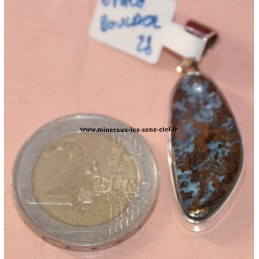 pendentif en argent pierre opale boulder